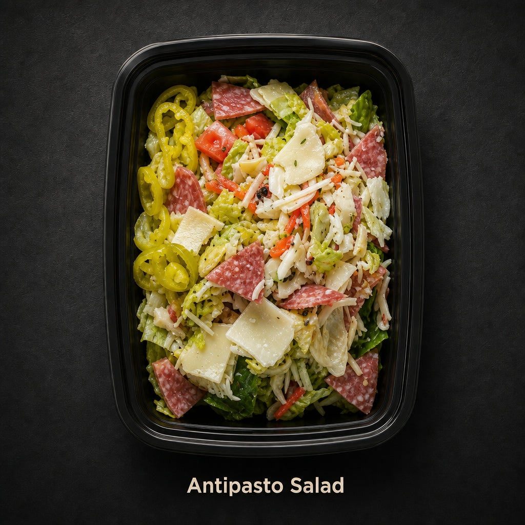Antipasto Salad served with homemade Italian dressing