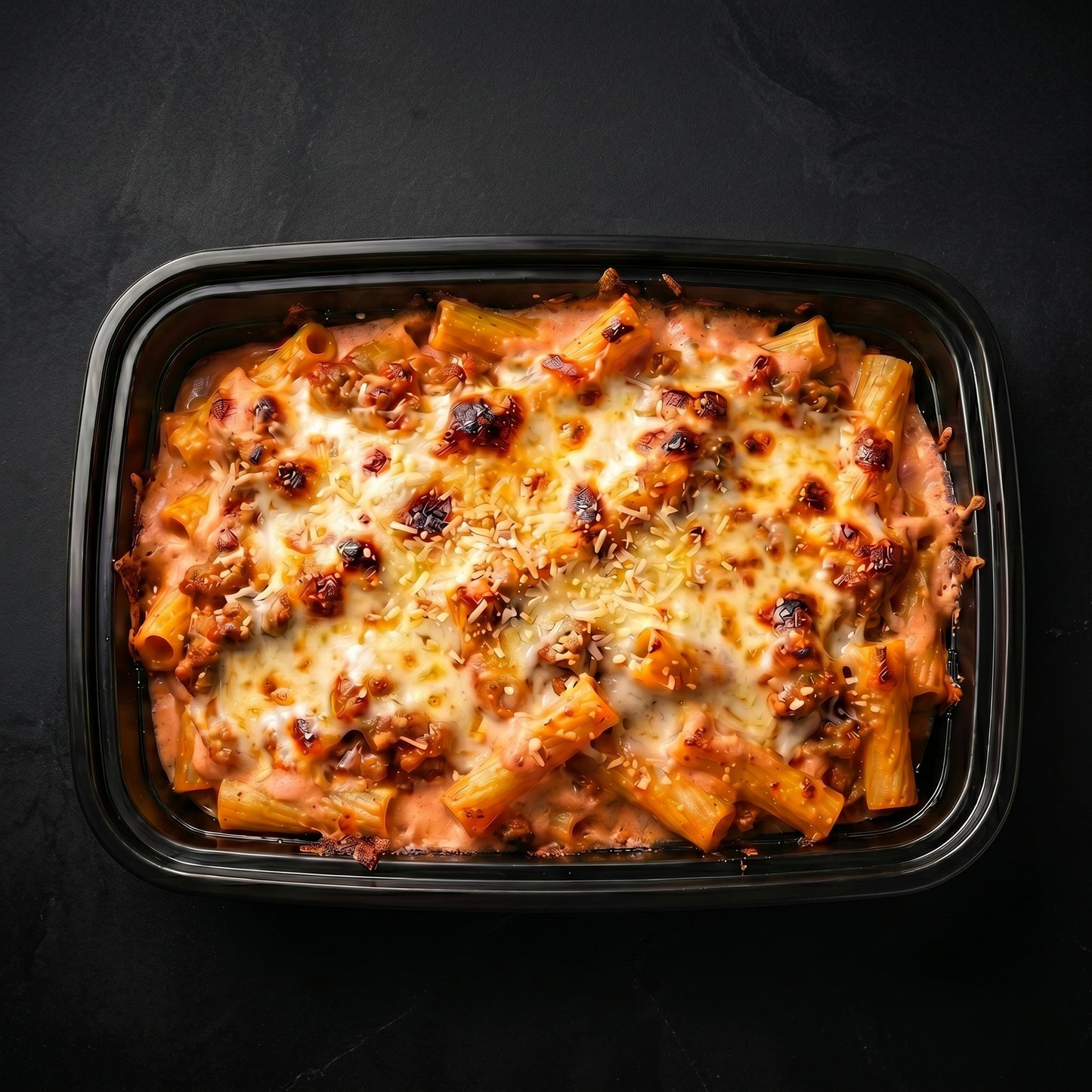 Baked Ziti with Creamy Marinara Meat Sauce